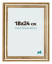 Bilderrahmen 18x24cm Gold Antik MDF Lazio Vorne Messe | Yourdecoration.at
