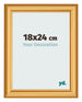 Bilderrahmen 18x24cm Gold Matt MDF Lazio Vorne Messe | Yourdecoration.at