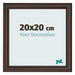 Bilderrahmen 20x20cm Eiche Dunkel MDF Lazio Vorne Messe | Yourdecoration.at