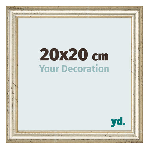 Bilderrahmen 20x20cm Metallglanz MDF Lazio Vorne Messe | Yourdecoration.at