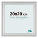 Bilderrahmen 20x20cm Silber Matt MDF Lazio Vorne Messe | Yourdecoration.at