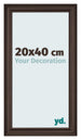 Bilderrahmen 20x40cm Eiche Dunkel MDF Lazio Vorne Messe | Yourdecoration.at