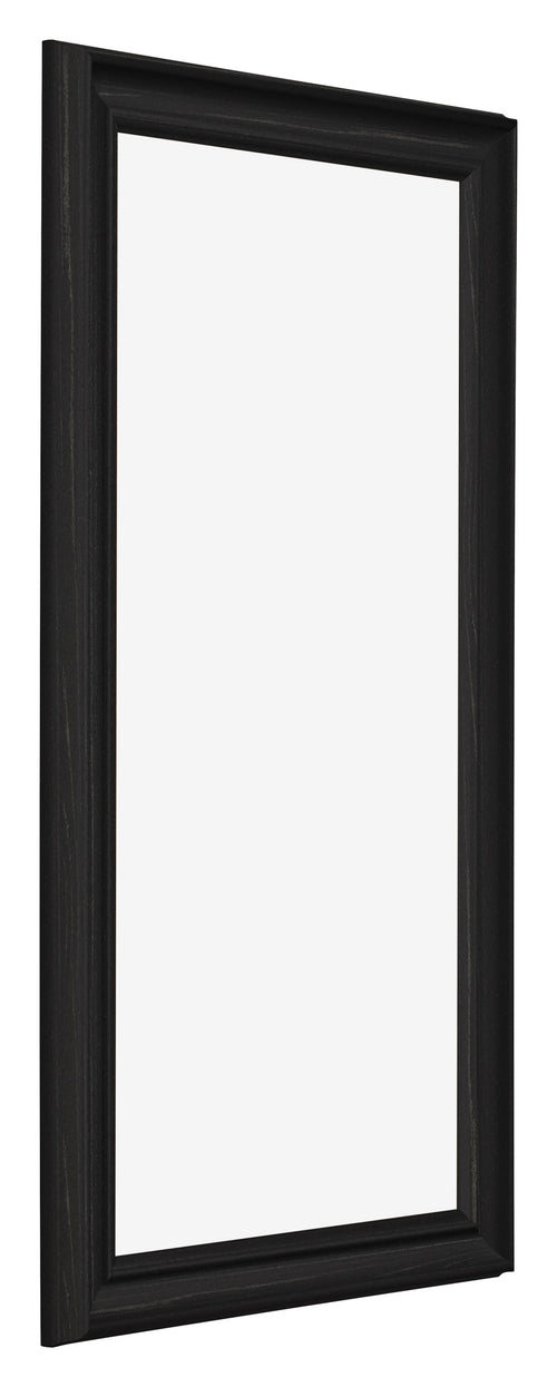 Bilderrahmen 20x40cm Schwarz Gemasert MDF Lazio Vorne Schrag | Yourdecoration.at