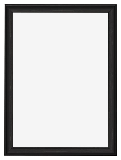 Bilderrahmen 21x29 7cm A4 Schwarz Gemasert MDF Lazio Vorne | Yourdecoration.at