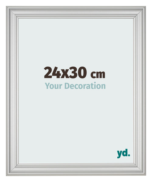 Bilderrahmen 24x30cm Silber Matt MDF Lazio Vorne Messe | Yourdecoration.at