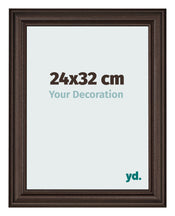 Bilderrahmen 24x32cm Eiche Dunkel MDF Lazio Vorne Messe | Yourdecoration.at