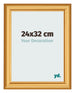 Bilderrahmen 24x32cm Gold Matt MDF Lazio Vorne Messe | Yourdecoration.at