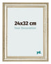 Bilderrahmen 24x32cm Metallglanz MDF Lazio Vorne Messe | Yourdecoration.at