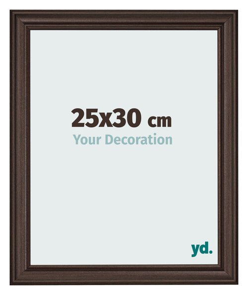 Bilderrahmen 25x30cm Eiche Dunkel MDF Lazio Vorne Messe | Yourdecoration.at