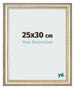 Bilderrahmen 25x30cm Metallglanz MDF Lazio Vorne Messe | Yourdecoration.at