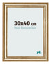 Bilderrahmen 30x40cm Gold Antik MDF Lazio Vorne Messe | Yourdecoration.at