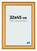 Bilderrahmen 32x45cm Gold Matt MDF Lazio Vorne Messe | Yourdecoration.at