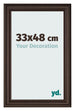 Bilderrahmen 33x48cm Eiche Dunkel MDF Lazio Vorne Messe | Yourdecoration.at