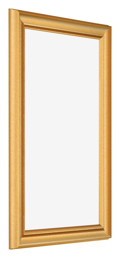Bilderrahmen 33x48cm Gold Matt MDF Lazio Vorne Schrag | Yourdecoration.at