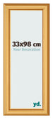 Bilderrahmen 33x98cm Gold Matt MDF Lazio Vorne Messe | Yourdecoration.at