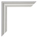Bilderrahmen 33x98cm Silber Matt MDF Lazio Detail Ecke | Yourdecoration.at