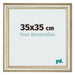 Bilderrahmen 35x35cm Metallglanz MDF Lazio Vorne Messe | Yourdecoration.at