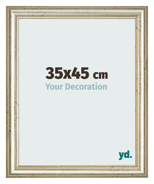 Bilderrahmen 35x45cm Metallglanz MDF Lazio Vorne Messe | Yourdecoration.at