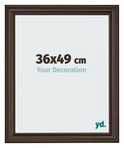 Bilderrahmen 36x49cm Eiche Dunkel MDF Lazio Vorne Messe | Yourdecoration.at