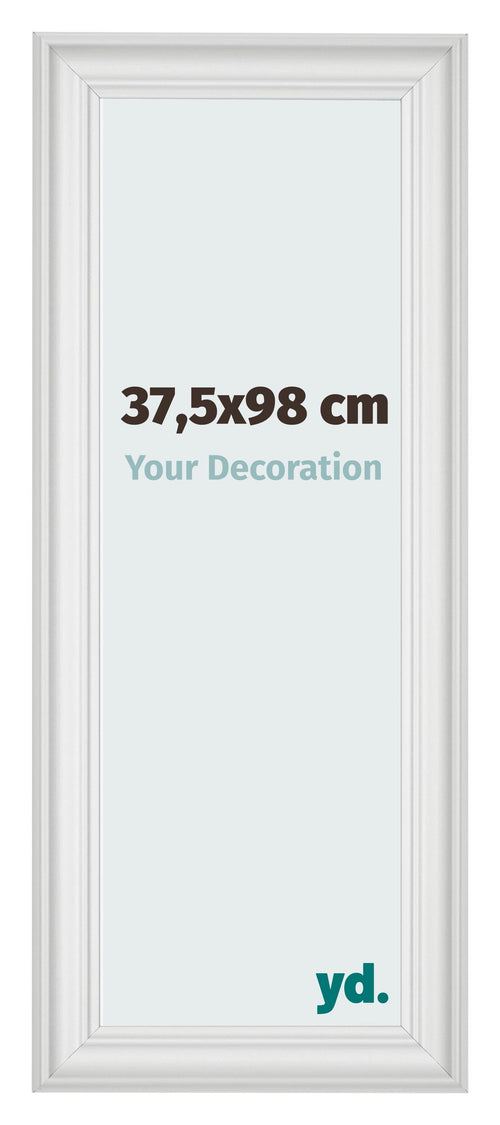 Bilderrahmen 37 5x98cm Weiss Gewischt MDF Lazio Vorne Messe | Yourdecoration.at