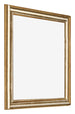 Bilderrahmen 40x40cm Gold Antik MDF Lazio Vorne Schrag | Yourdecoration.at