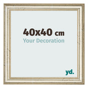 Bilderrahmen 40x40cm Metallglanz MDF Lazio Vorne Messe | Yourdecoration.at