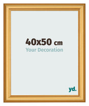 Bilderrahmen 40x50cm Gold Matt MDF Lazio Vorne Messe | Yourdecoration.at