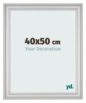 Bilderrahmen 40x50cm Silber Matt MDF Lazio Vorne Messe | Yourdecoration.at