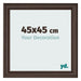 Bilderrahmen 45x45cm Eiche Dunkel MDF Lazio Vorne Messe | Yourdecoration.at