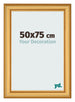 Bilderrahmen 50x75cm Gold Matt MDF Lazio Vorne Messe | Yourdecoration.at