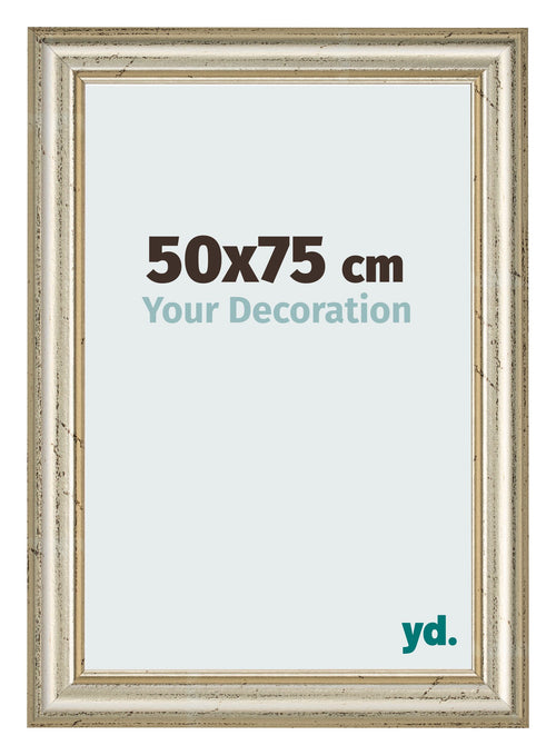 Bilderrahmen 50x75cm Metallglanz MDF Lazio Vorne Messe | Yourdecoration.at