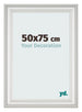 Bilderrahmen 50x75cm Weiss Gewischt MDF Lazio Vorne Messe | Yourdecoration.at