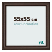 Bilderrahmen 55x55cm Eiche Dunkel MDF Lazio Vorne Messe | Yourdecoration.at