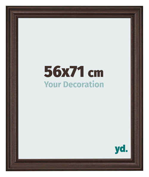 Bilderrahmen 56x71cm Eiche Dunkel MDF Lazio Vorne Messe | Yourdecoration.at