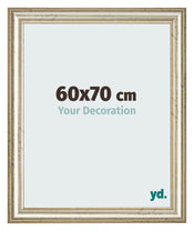 Bilderrahmen 60x70cm Metallglanz MDF Lazio Vorne Messe | Yourdecoration.at