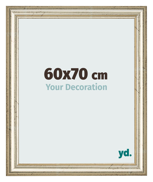 Bilderrahmen 60x70cm Metallglanz MDF Lazio Vorne Messe | Yourdecoration.at