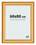 Bilderrahmen 60x80cm Gold Matt MDF Lazio Vorne Messe | Yourdecoration.at