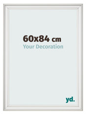 Bilderrahmen 60x84cm Weiss Gewischt MDF Lazio Vorne Messe | Yourdecoration.at