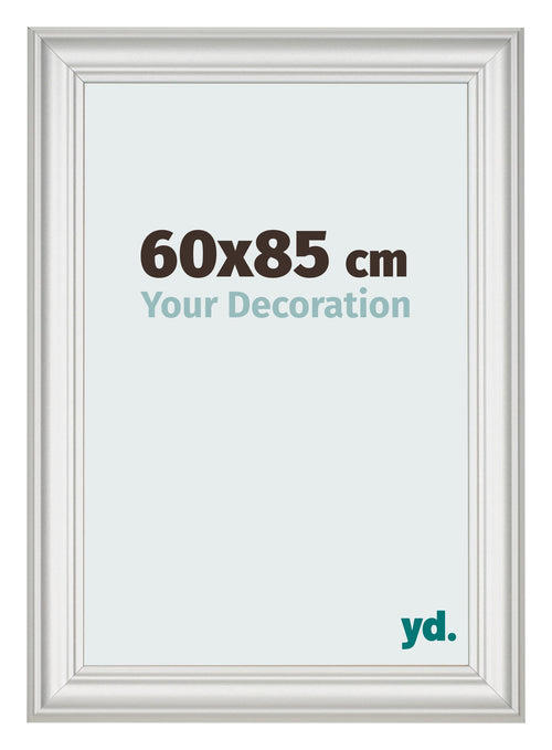 Bilderrahmen 60x85cm Weiss Gewischt MDF Lazio Vorne Messe | Yourdecoration.at