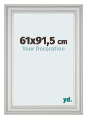 Bilderrahmen 61x91 5cm Silber Matt MDF Lazio Vorne Messe | Yourdecoration.at