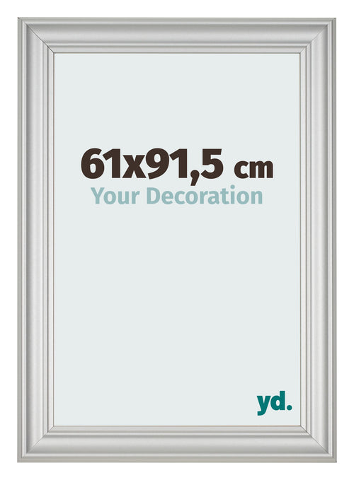 Bilderrahmen 61x91 5cm Silber Matt MDF Lazio Vorne Messe | Yourdecoration.at