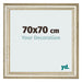 Bilderrahmen 70x70cm Metallglanz MDF Lazio Vorne Messe | Yourdecoration.at