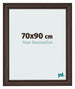 Bilderrahmen 70x90cm Eiche Dunkel MDF Lazio Vorne Messe | Yourdecoration.at