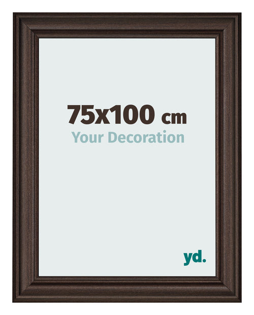 Bilderrahmen 75x100cm Eiche Dunkel MDF Lazio Vorne Messe | Yourdecoration.at