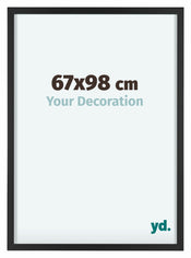 Virginia Aluminium Bilderrahmen 67x98cm Schwarz Vorne Messe | Yourdecoration.at