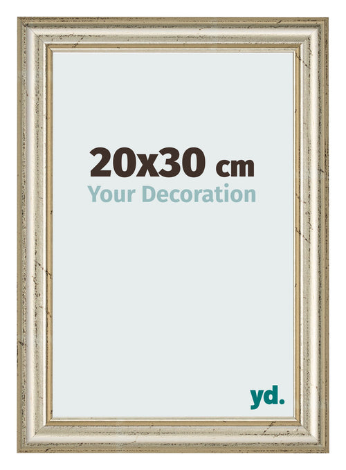 Bilderrahmen 20x30cm Metallglanz MDF Lazio Vorne Messe | Yourdecoration.at