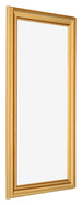 Bilderrahmen 20x40cm Gold Matt MDF Lazio Vorne Schrag | Yourdecoration.at