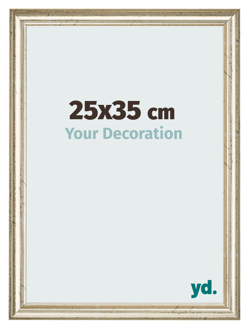 Bilderrahmen 25x35cm Metallglanz MDF Lazio Vorne Messe | Yourdecoration.at