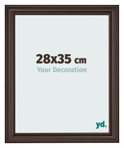 Bilderrahmen 28x35cm Eiche Dunkel MDF Lazio Vorne Messe | Yourdecoration.at