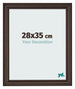 Bilderrahmen 28x35cm Eiche Dunkel MDF Lazio Vorne Messe | Yourdecoration.at